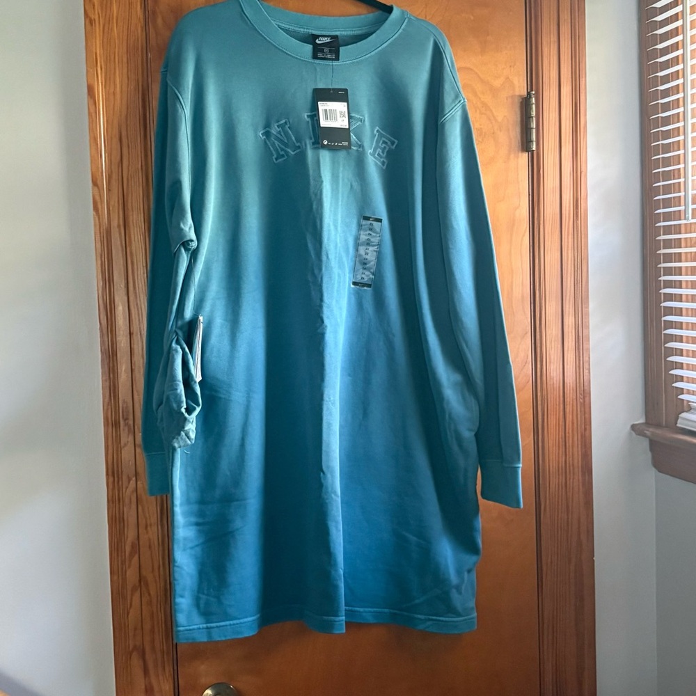 Nike Blue Long Sleeve Dress